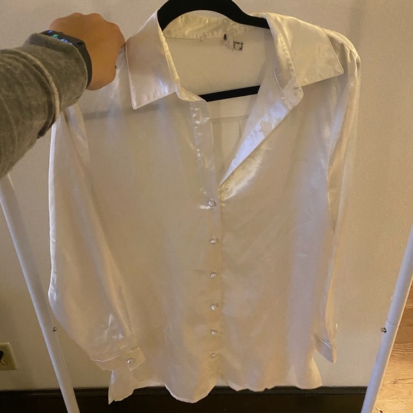 Like New Princess Polly Satin Shirt Dress Sz 6 - Picture 4 of 6